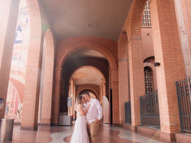 Ensaios de Ensaio no Santuário Nacional de Aparecida | Anelise & Gustavo