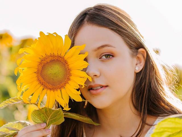 ensaios femininos de Ensaio de 15 Anos nos Girassóis em Brasília :: Maitê :D