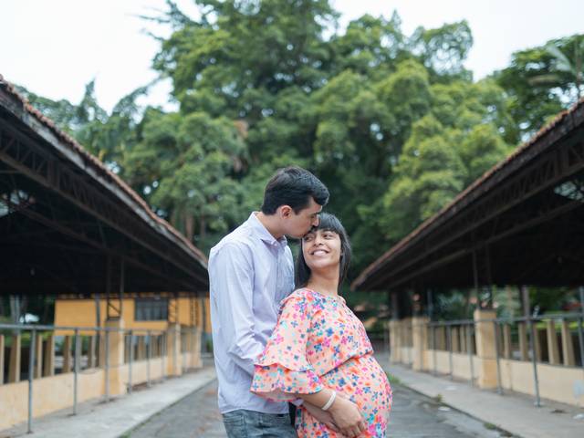 Gestante de Grazi Santos & Israel 