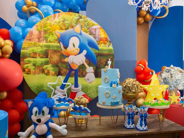 Aniversário  Infantil  de Sonic - Davi & seus 7 anos