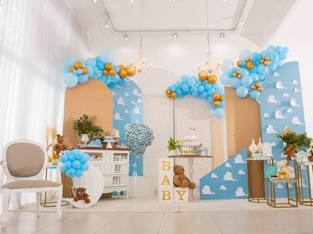 Chá de Bebê  de Urso aviador - Priscila à espera de José Alexandre