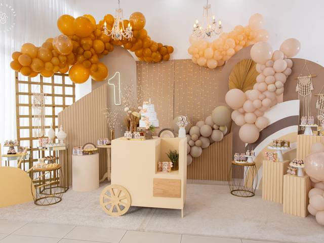 Aniversário  Infantil  de Boho - Antonella & seu primeiro ano 