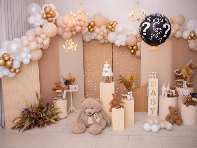 Chá de Bebê  de Ursos - Chá revelação - Suede & Camila à espera da Antonella