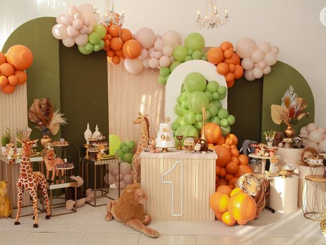 Aniversário  Infantil  de Safari - Aluguel do Splendore com decoração
