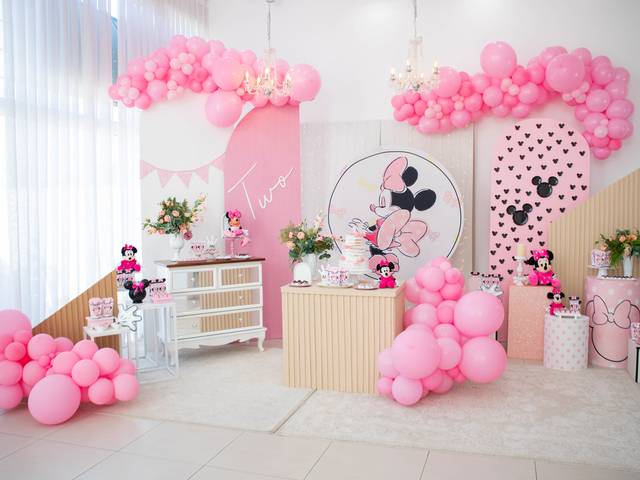 Aniversário  Infantil  de Minie Rosa - Ana Leticia 2 anos