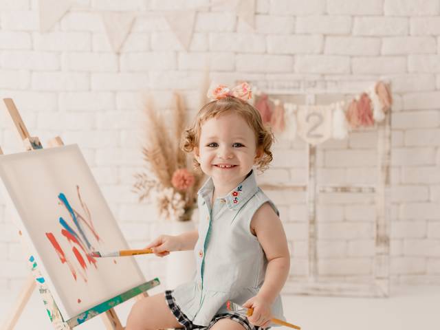 2 anos - Menina de Aquarela Luna