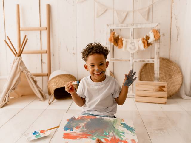 3 anos - Menino de Aquarela Ian