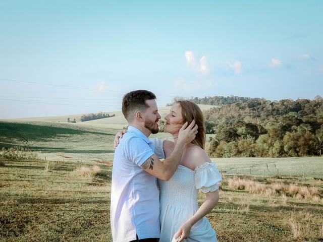 Ensaio em casal de Marlon e Joyce