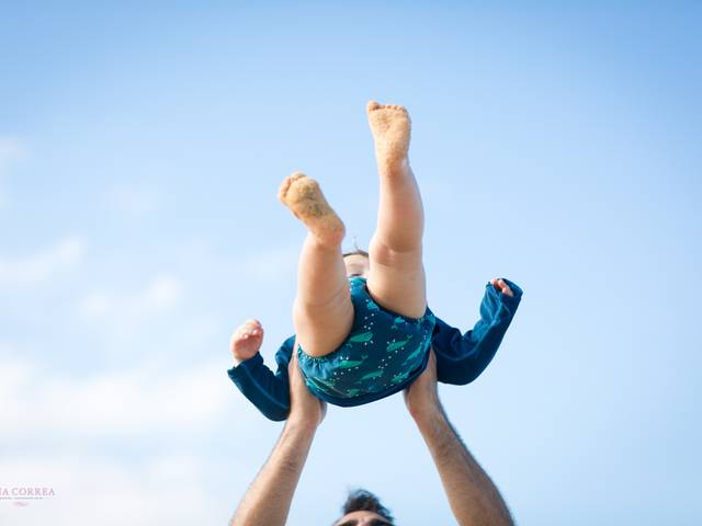 Familias, Life Style e Bebês de Adriana, Michael e Lucas - Um dia na Praia!