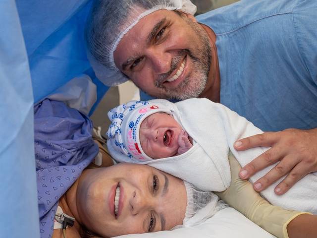 Fotos de Parto de Nascimento da Letícia