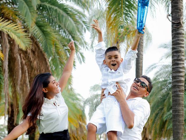 Ensaio  de Ensaio família ( Lucicleide, Olavo e Moisés)