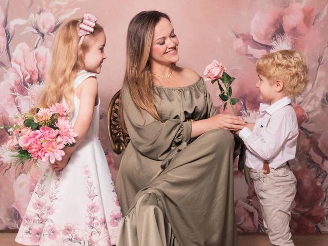 Infantil e Família de Sessões de dia das Mães 2023