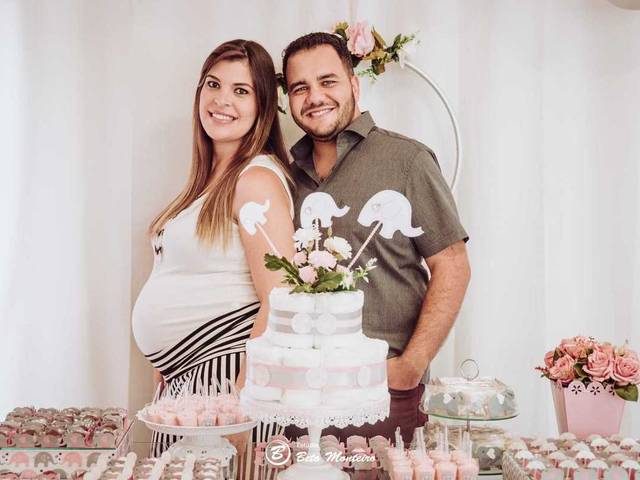 Infantil e Família de Chá de Bebê da Isabela