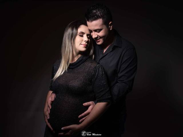 Book Gestante de Viviane e Patrick - Book Gestante em Estúdio