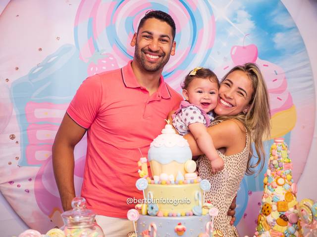 Aniversário Infantil de Fotografia Aniversário 1 aninho - Julia