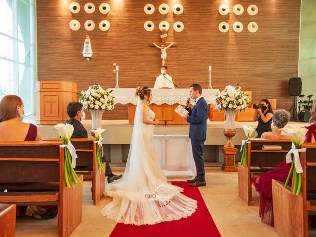 Fotografia de casamento de Casamento Igreja do CIAAR - Dayane e Lucas - Lagoa Santa - MG