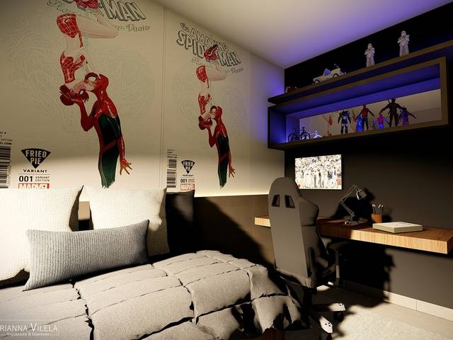 INTERIORES de  QUARTO ADOLESCENTE
