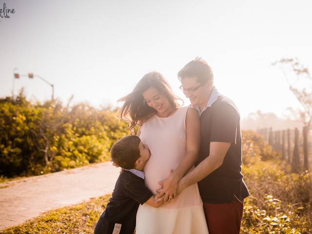 Gestante de Ensaio Gestante na Praia I Esperando Benício