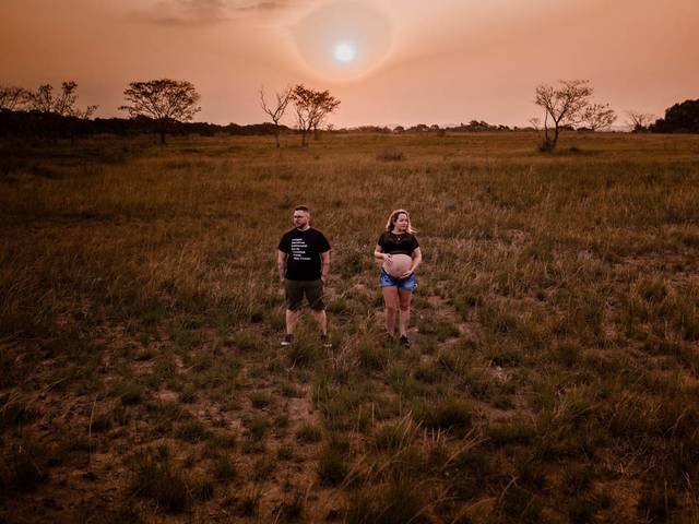 Gestante de Ensaio Gestante  I A família completa 