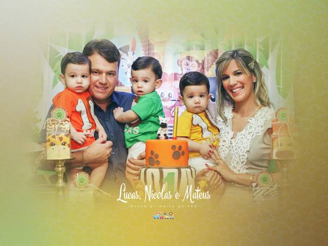 Família de Lucas, Nícolas e Mateus