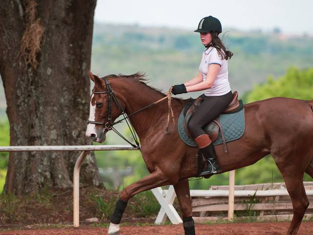 Equitação de Bianca 15 anos