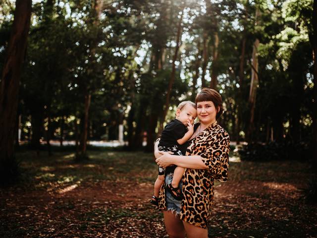 Família de Ensaio família na natureza