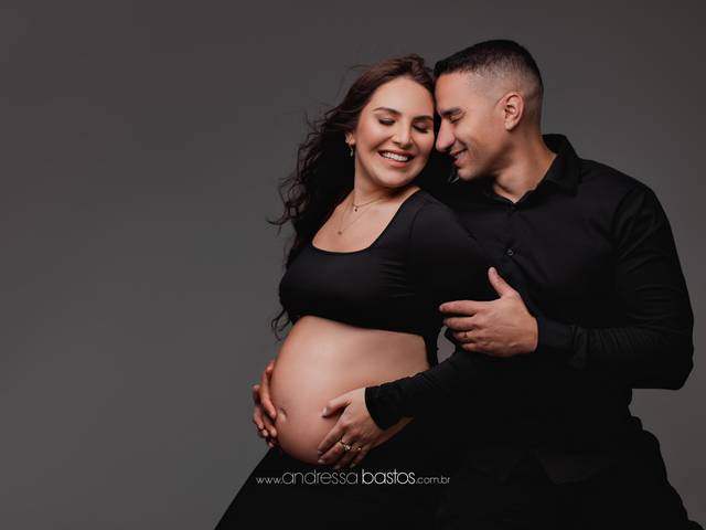 Gestante de Stefanie e Eduardo à espera do Vicente