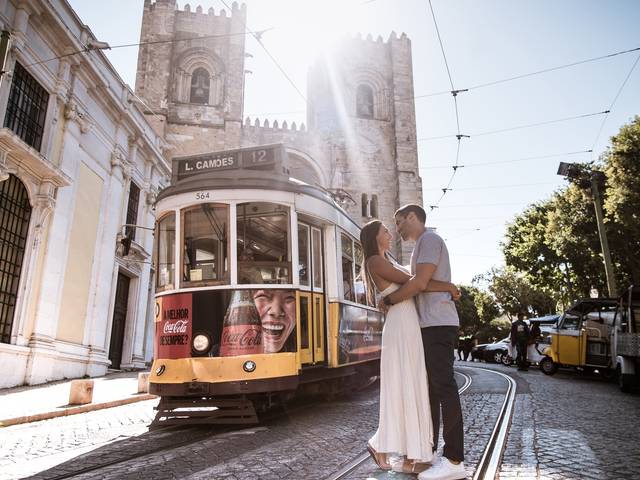 Fotos em Lisboa de Carolina & Felipe
