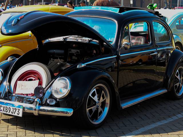Carros Antigos de 49º Encontro Mensal de Veículos Antigos