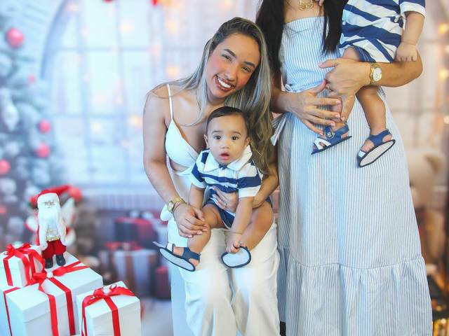 Ensaio Estúdio de Ensaio de Natal em Familia - Silvania
