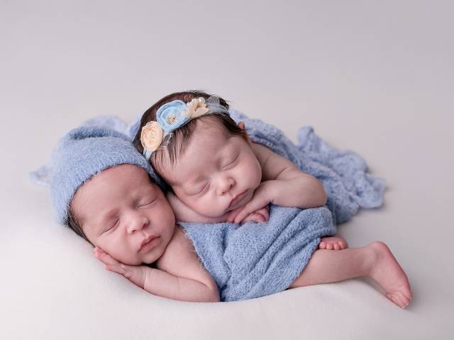 Ensaio Newborn de Théo & Júlia - Newborn Gemeos