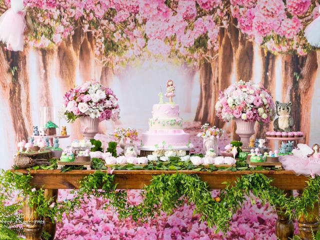 Aniversários de Jardim das Fadas I 1 ano da Júlia