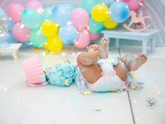 Smash the cake de Ensaio smash the cake: candy colors