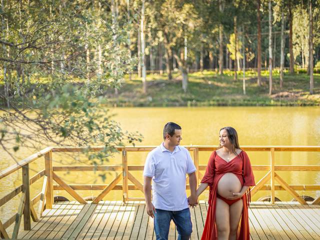 Gestantes de Thais e Rodrigo na Doce Espera de Lucas