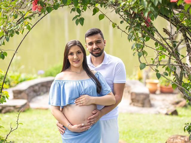 Gestantes de Ensaio Gestante em Curitibanos: Patricia e Adriano à espera de Vinícius no Rancho Nativo