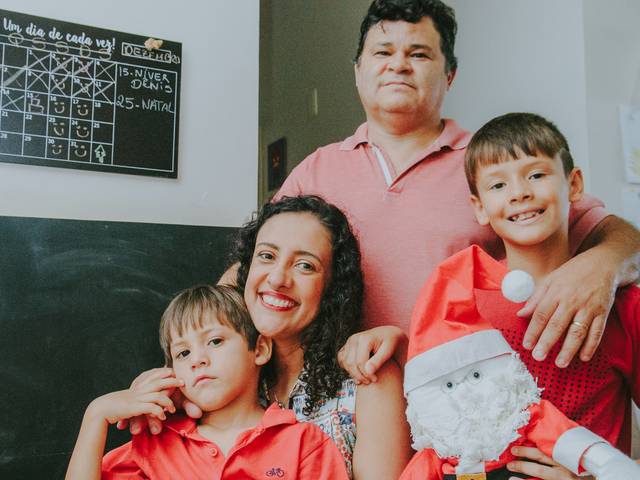 Família de Ensaio Afetivo de Natal | Ensaio Fotográfico de Família | Viviane, Denis, Antonio e Francisco