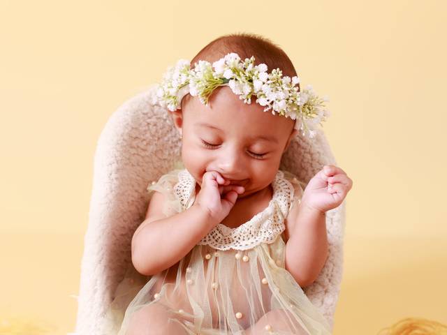 Acompanhamento de bebês de Sessão de acompanhamento da Aurora 6 meses