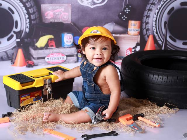 Acompanhamento de bebês de Acompanhamento Fotográfico de Bebês em São Paulo – Memórias que Crescem com Seu Filho. Tema Borracheiro.