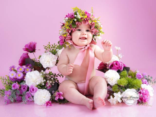 Acompanhamento de bebês de Acompanhamento fotografico para bebês: Catarina 8 meses