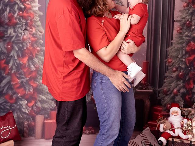 Família de Natal do João e família