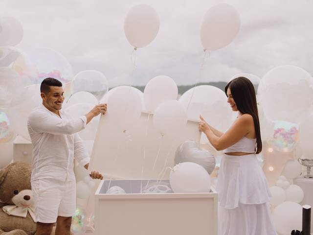 chá revelação de Início de um novo capítulo