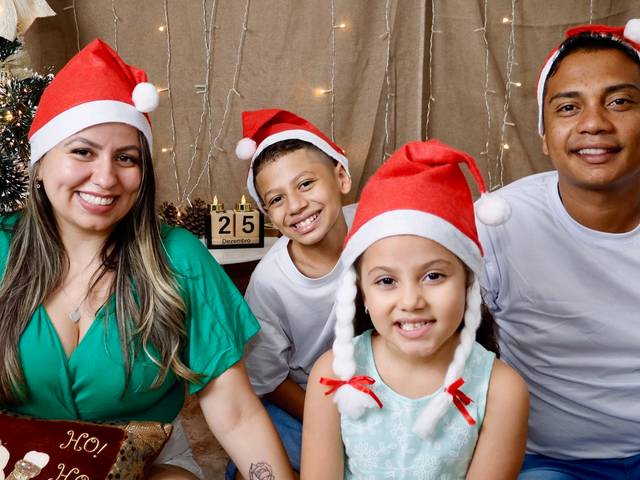 Ensaio de Natal de Natal Kimberlly e Família