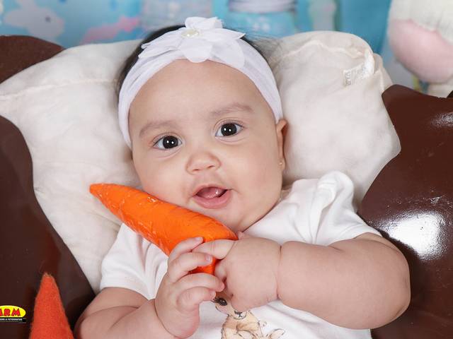 ACOMPANHAMENTO MENSAL de REBECA 7 MESES