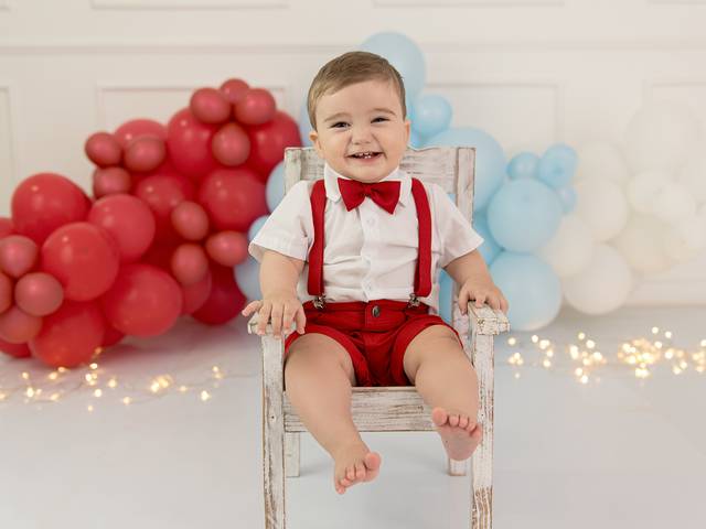 Smash the cake de Feliz primeiro ano Mateo!