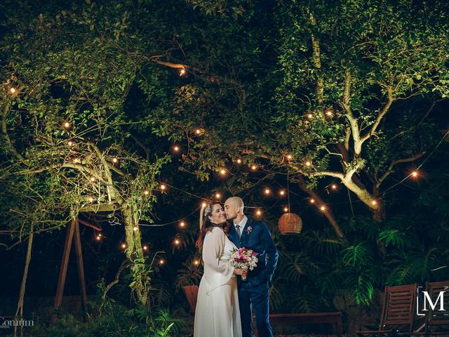 Casamentos de Fernanda e Filipe casam na Casa Sabiá