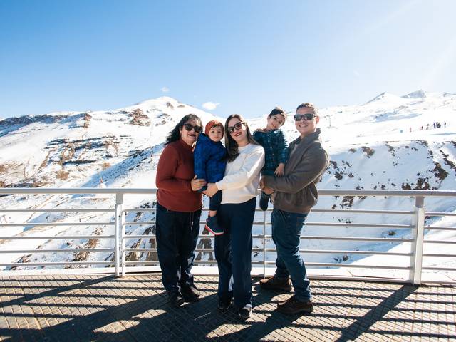 Ensaio Família de Um dia de neve para esperar o Pedro