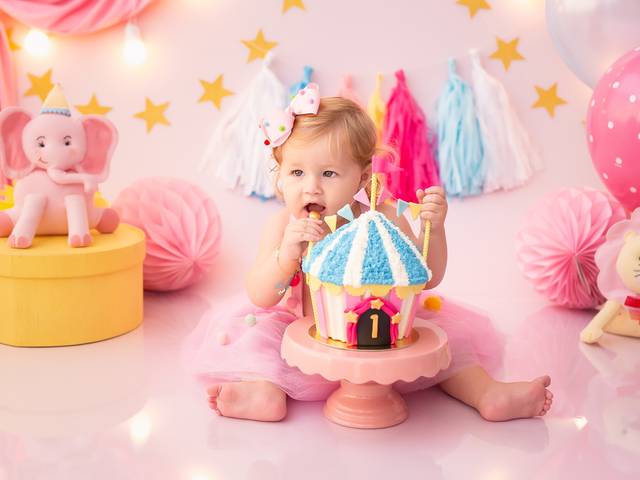 Smash the Cake de Smash the Cake | Circo em Candy Colors para a Manuela