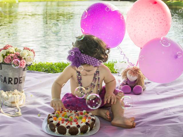 Smash the cake de Isabelle - 2anos