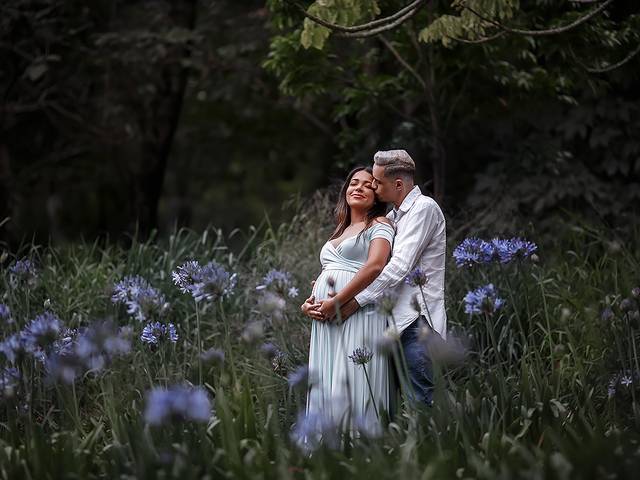 Gestantes de Bruna, Rafael e Miguel à espera do Theo