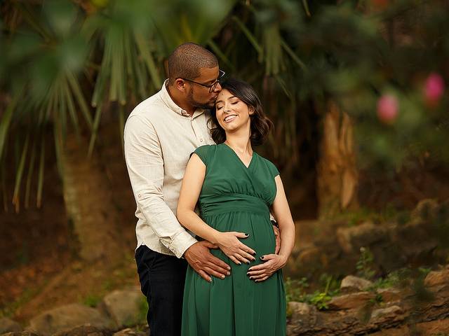 Gestantes de Amanda e Adolfo à espera do Vicente